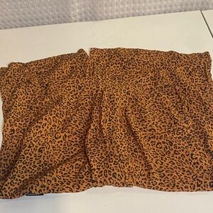 🍄H&M Brown Animal Print wide leg pant